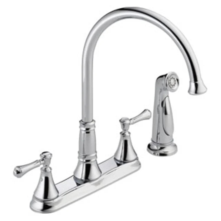 Cassidy Two Handle Kitchen Faucet with Side Sprayer - Frankwebs