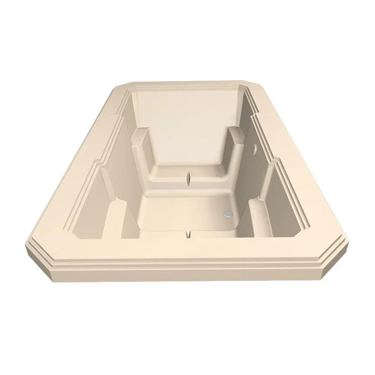 Combination Tub Designer Collection Mystique 78 x 44 x 22 Inch Drop-In White Rectangle - Frankwebs