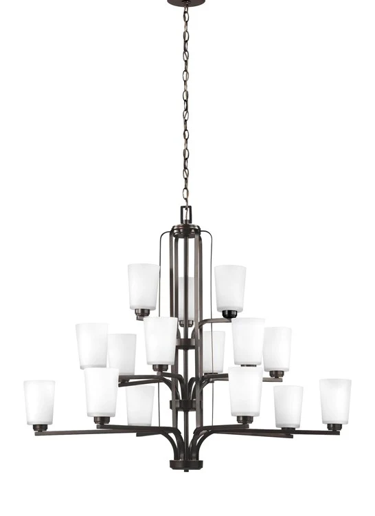 Franport Fifteen-Light Three-Tier Chandelier - Frankwebs