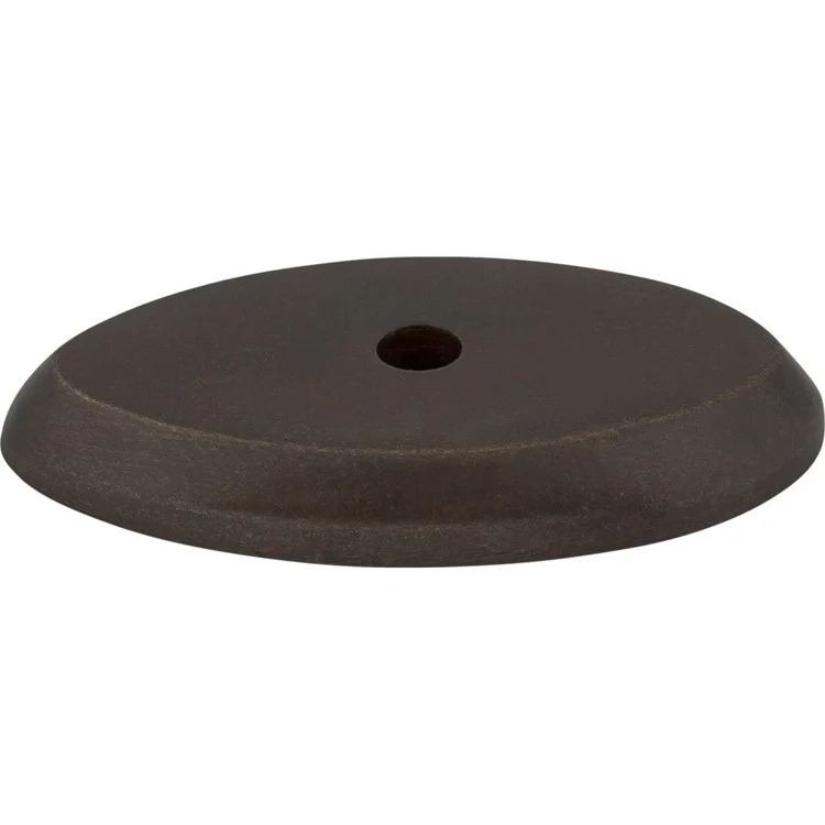 Knob Backplate Aspen Oval Medium Bronze 1-1/2 Inch 1 Hole Bronze - Frankwebs
