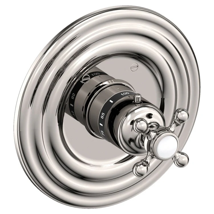 Astor Round Thermostatic Valve Trim with Cross Handle - Frankwebs