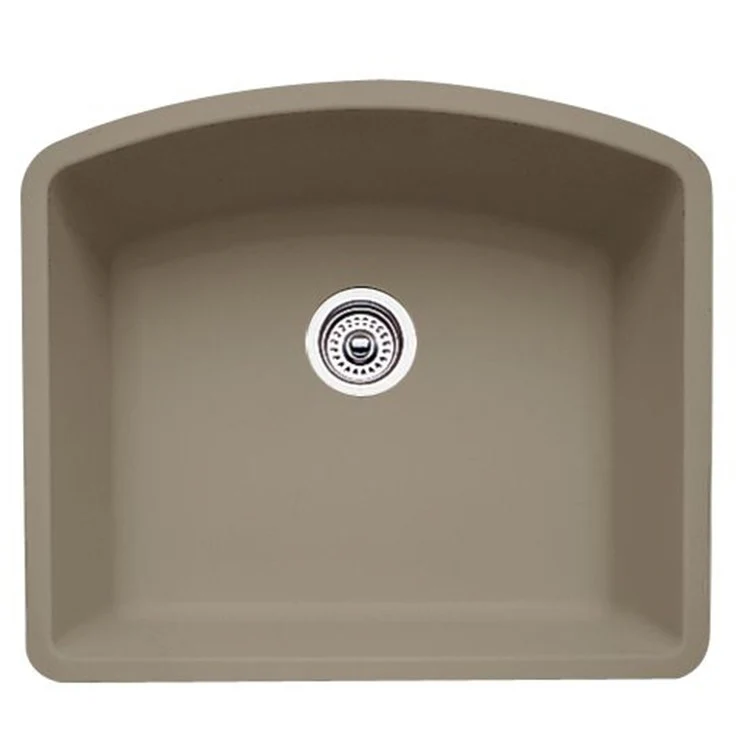 Kitchen Sink Diamond 24 x 21 Inch Single Bowl Single Coal Black Undermount - Frankwebs