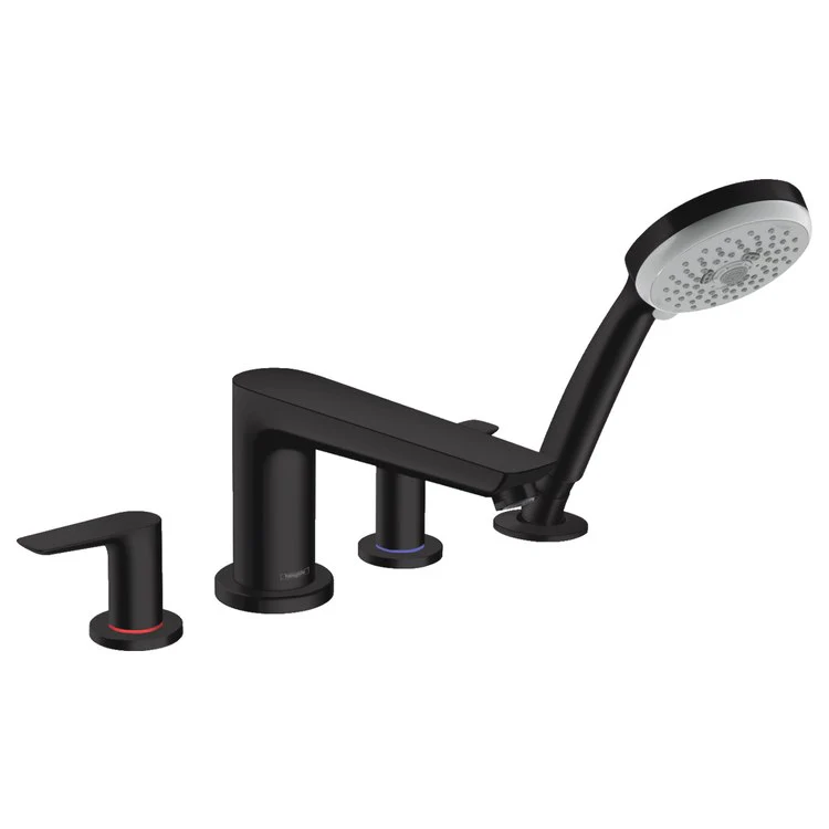 Talis E Two Handle 4-Hole Roman Tub Filler with Handshower - Frankwebs