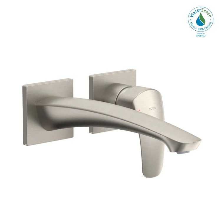Lavatory Faucet GM Wall Mount Long 1 Lever ADA CALGreen/WaterSense Polished Nickel 1.2 Gallons per Minute - Frankwebs