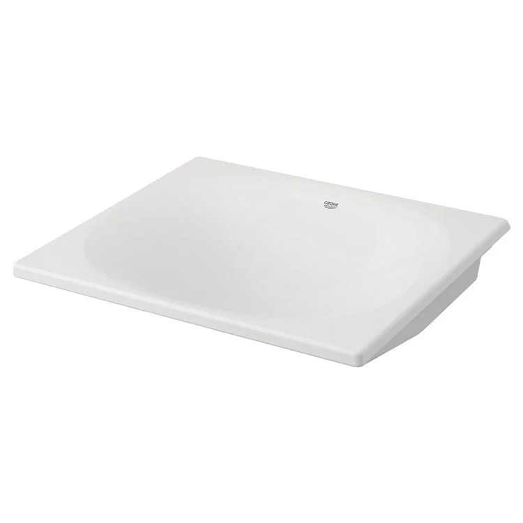 Lavatory Sink Eurocube Under Counter 21 Inch Rectangular ADA Alpine White - Frankwebs