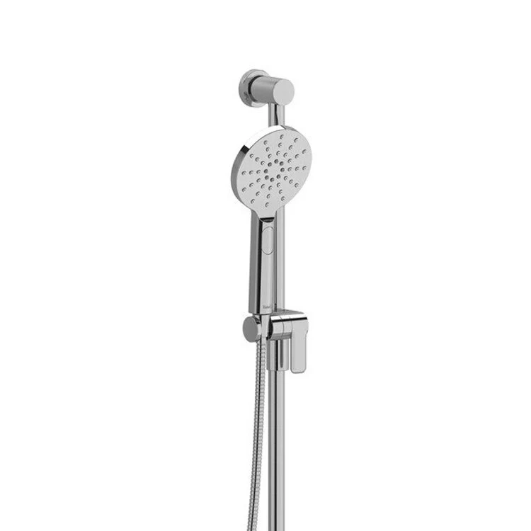 Handshower Set Round Polished Nickel 4 Function 2.0 Gallons per Minute 31 Inch Slide Bar Wall Mount - Frankwebs