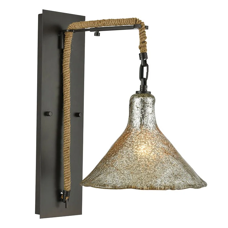 Hand Formed Glass Single-Light LED Wall Sconce - Frankwebs