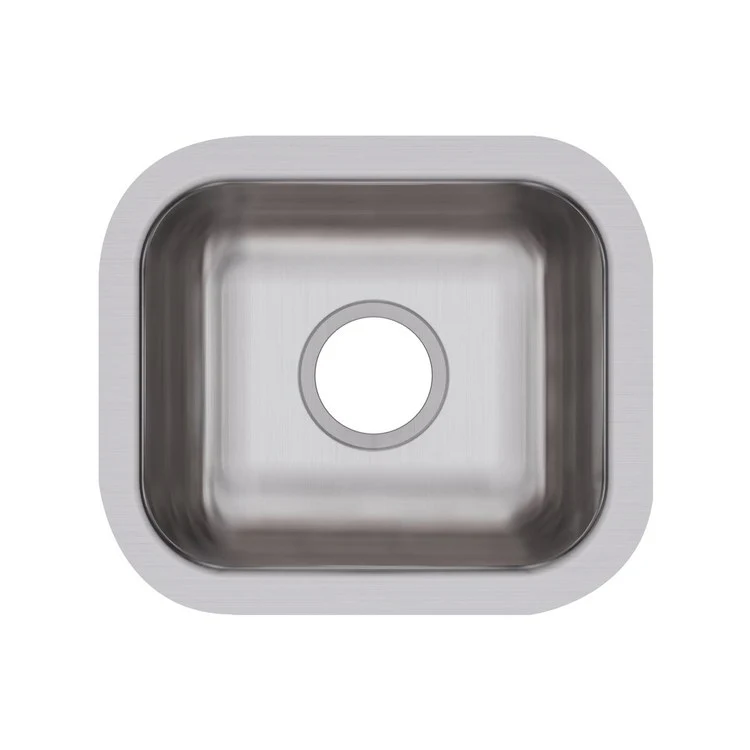 Kitchen Sink Dayton 14.5 x 12.5 Inch Single Bowl Soft Satin Undermount - Frankwebs