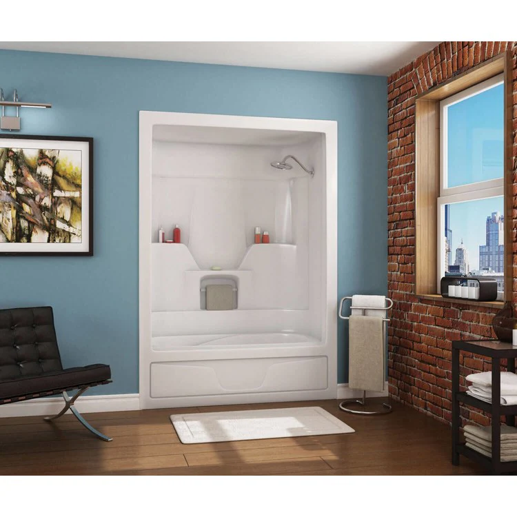 Tub Aspen 60 x 31 Inch Alcove 3 Piece Right Hand White Acrylic - Frankwebs