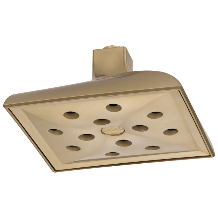 Showerhead Virage 1 Function H2Okinetic Ceiling Mount Rain Can Brilliance Luxe Gold 8 Inch 1.75 Gallons per Minute Square Full Spray - Frankwebs