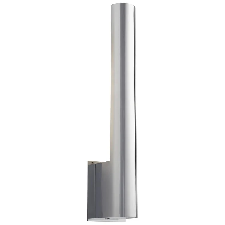 Mies Single-Light LED Wall Sconce - Polished Chrome - Frankwebs