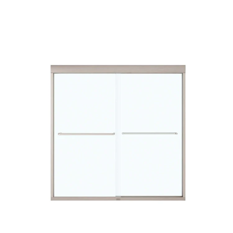 Shower Door Kameleon SC Sliding 59L x 57H Inch Brushed Nickel Clear 5/16 Inch 55 to 59x57 Inch - Frankwebs