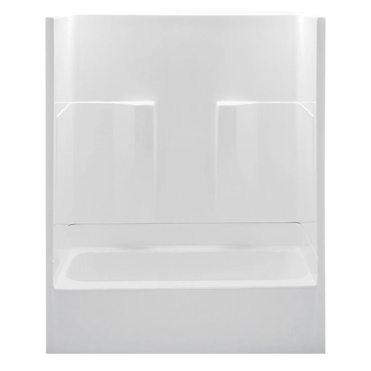 Tub and Shower Module Supercore Left Drain White 2 Shelves 47 Gallons 60 x 30 x 72 Inch - Frankwebs