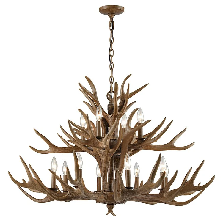 Elk Twelve-Light Two-Tier Chandelier - Frankwebs