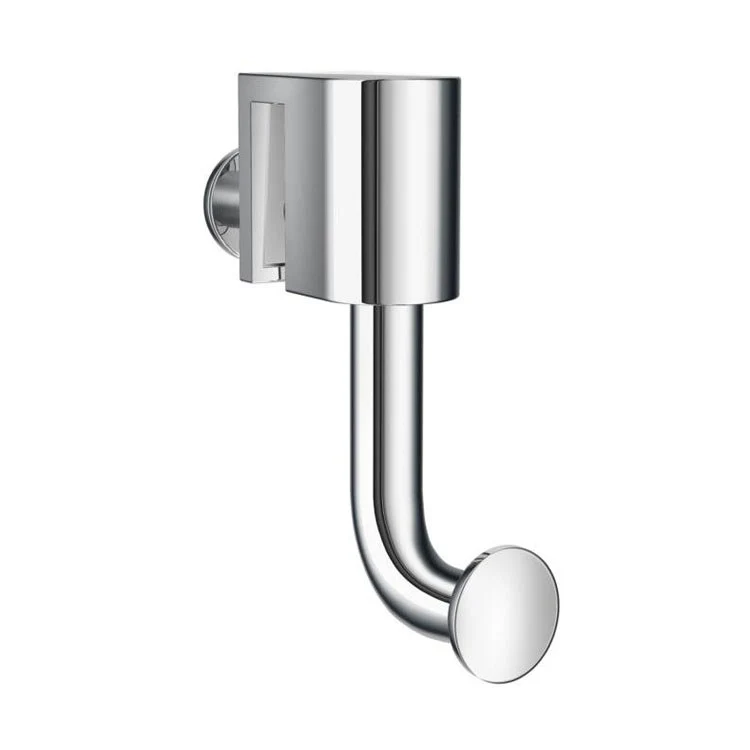 Hook Sideline for Glass Shower Panel Polished Chrome 3-1/7 x 3 Inch Wall Mount Brass - Frankwebs