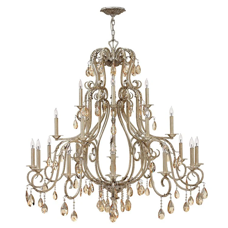 Carlton 21-Light Three-Tier Chandelier - Frankwebs