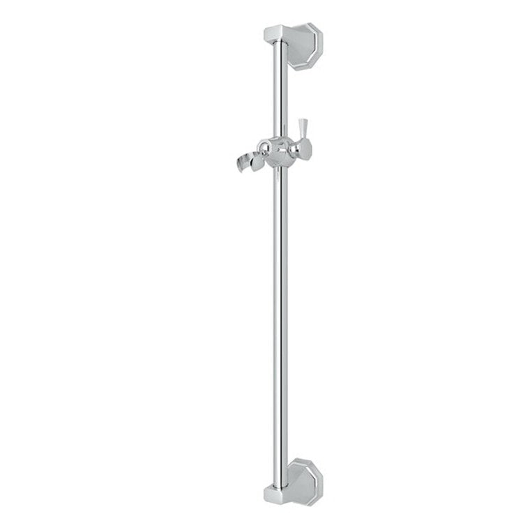 Slide Bar Deco 24 Inch Satin Nickel Brass Wall Mount - Frankwebs