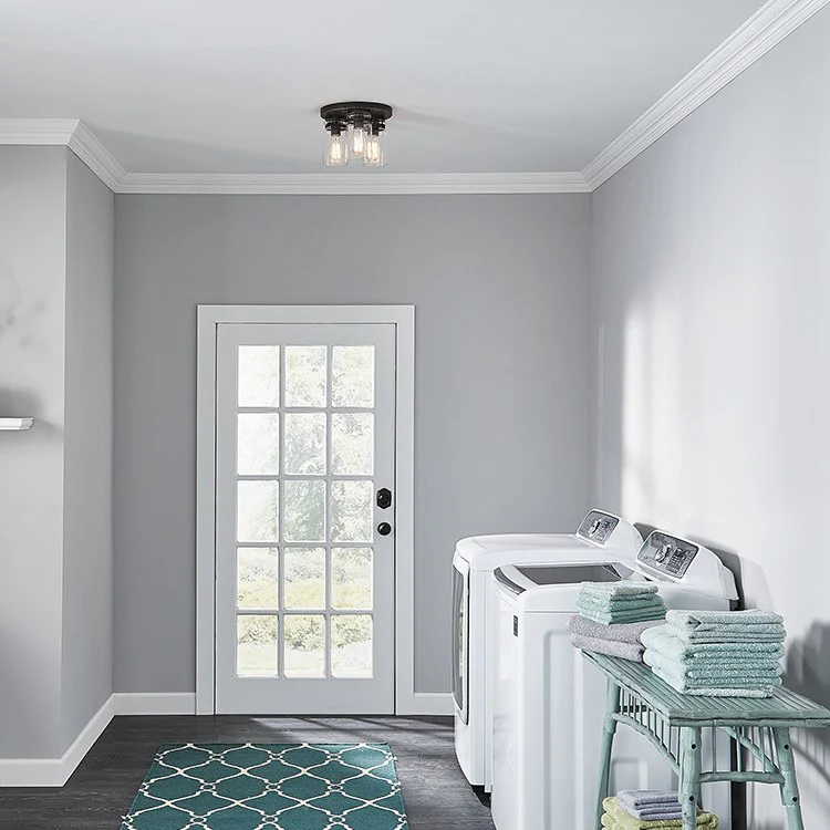 Brinley Three-Light Flush Mount Ceiling Fixture - Frankwebs