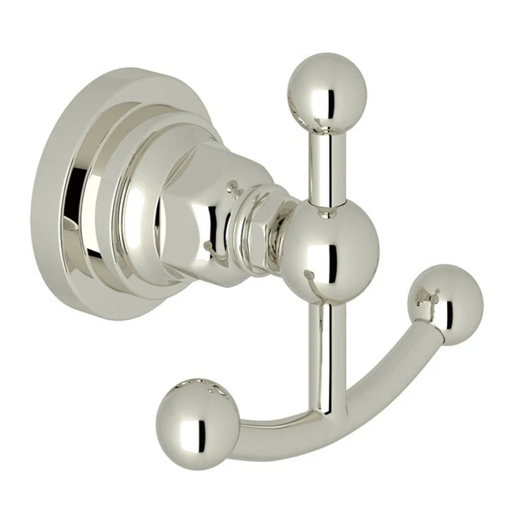 Robe Hook San Giovanni Double Polished Chrome 2-53/64 Inch Wall Mount Brass - Frankwebs