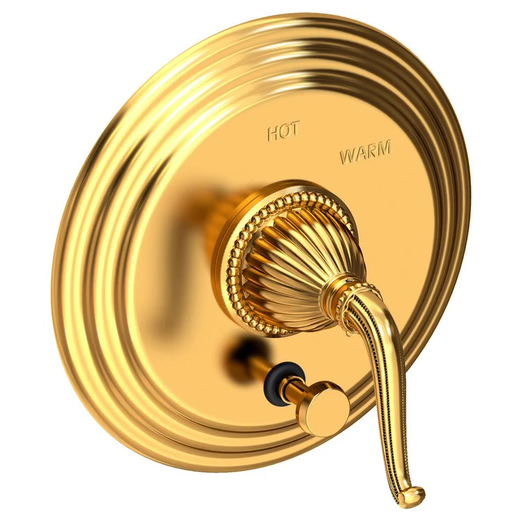 Alexandria Pressure Balance Tub/Shower Valve Trim Only with Lever Handle - Polished Gold PVD - Frankwebs