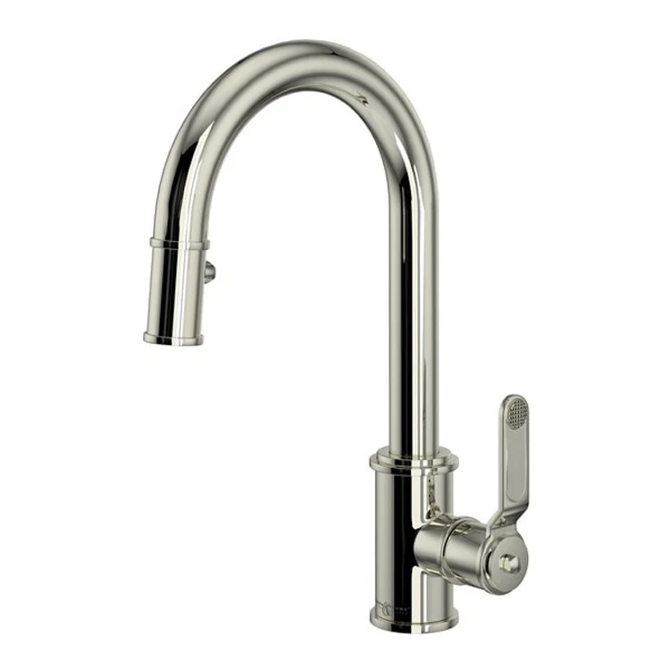 Kitchen Faucet Armstrong with Touchless Technology 1 Lever Satin English Gold Pull Down C-Spout Touchless Senses Presence 1.75 Gallons per Minute - Frankwebs