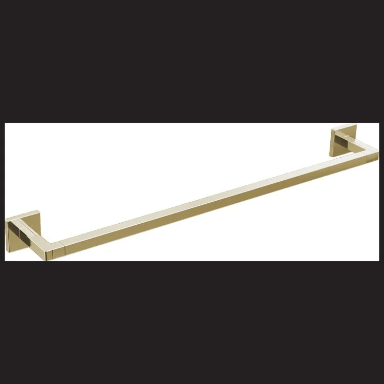 Towel Bar Frank Lloyd Wright 24 Inch Single Brilliance Luxe Nickel Brass 3-5/16 Inch - Frankwebs