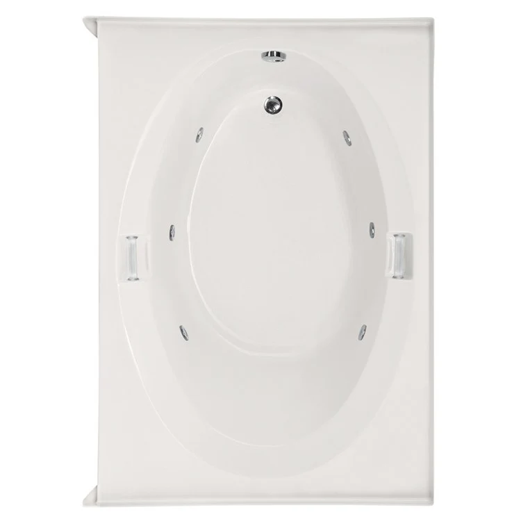 Whirlpool Tub Studio Collection Marie 60 x 42 x 20 Inch Alcove Left Hand Drain Bone Rectangle - Frankwebs