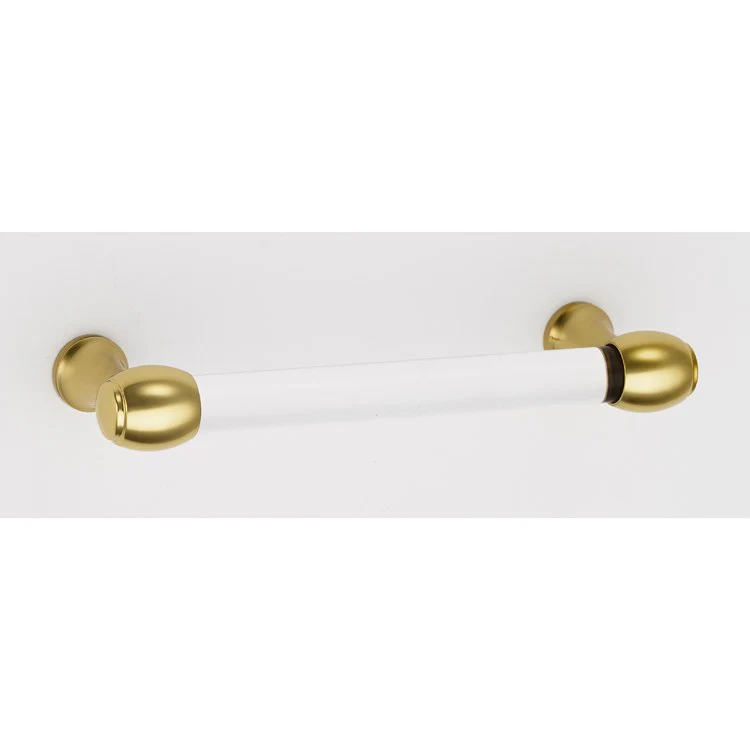Pull Royale Acrylic Polished Brass 4 Inch 4-3/4 Inch 1-3/8 Inch - Frankwebs
