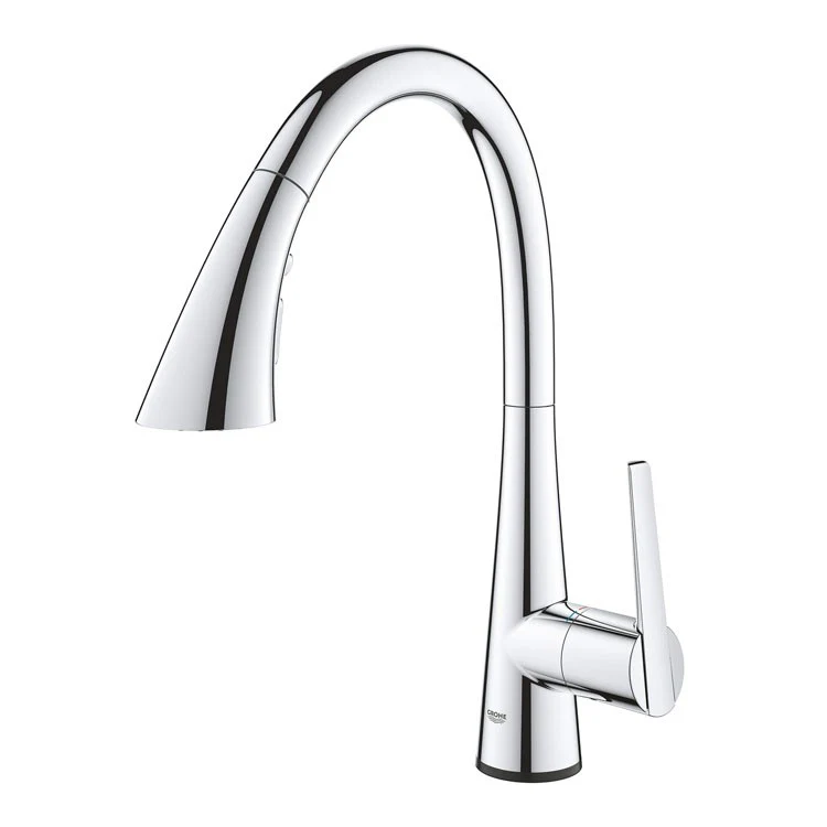 Zedra Touch Single Handle Pull-Down Kitchen Faucet with Three-Function Spray Head - Frankwebs