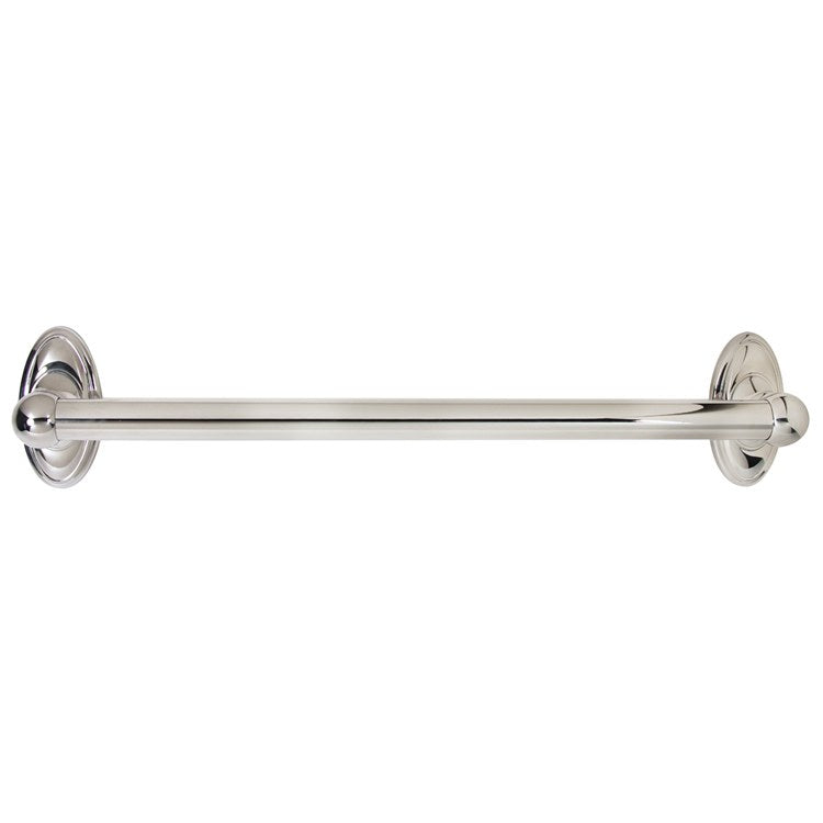 Grab Bar Classic Traditional 18 Inch Polished Chrome Concealed Wall Mount Brass 1-1/4 Inch - Frankwebs