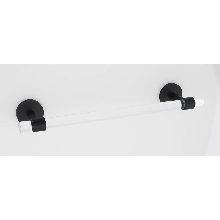 Towel Bar Contemporary Acrylic Bath 12 Inch Polished Brass 2-15/16 Inch - Frankwebs