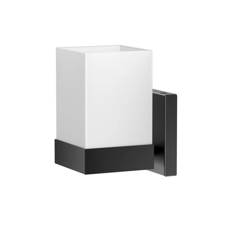 Wall Sconce Elevate Single Matte Black Glass or Shade Tubular Medium Base 100W - Frankwebs