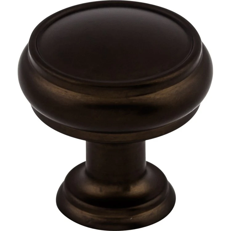 Knob Serene Eden Round for Decorative Hardware Flat Black Zinc Alloy 1-3/16 Inch - Frankwebs