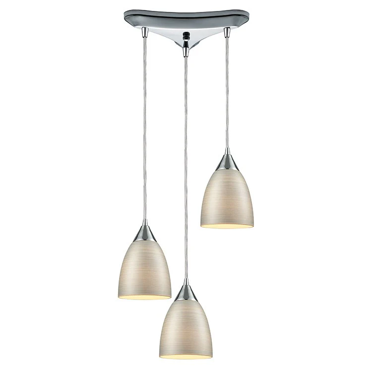 Merida Three-Light Triangle Pan Pendant - Frankwebs