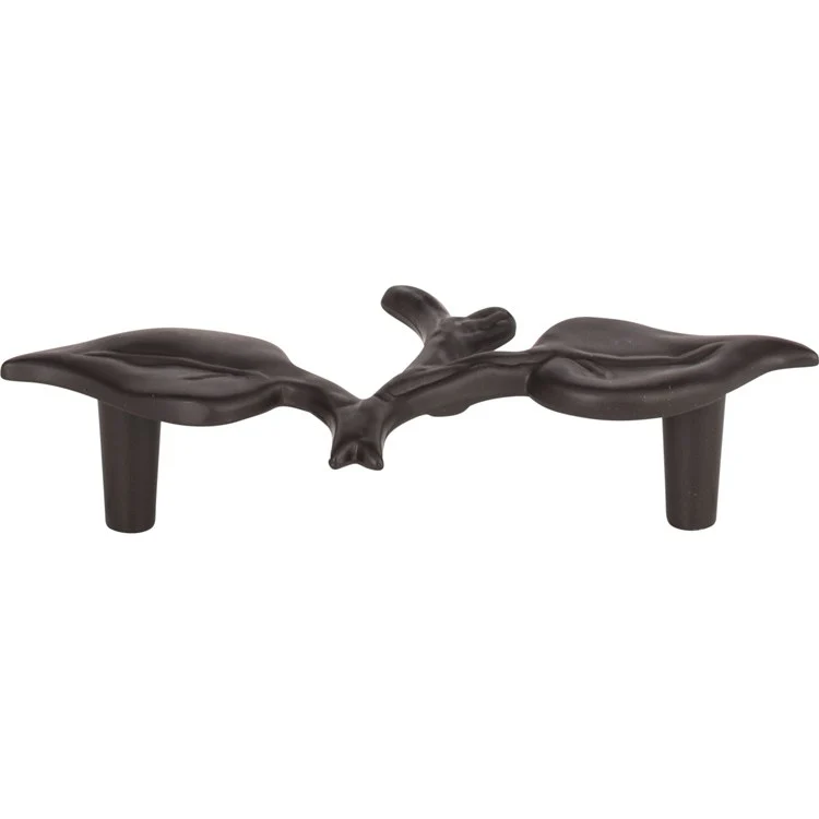 Drawer Pull Atlas Nature California Leaf Aged Bronze Zinc Alloy 3 Inch 4-1/2 x 2-1/4 Inch - Frankwebs