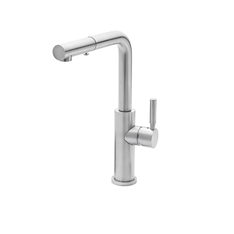 Kitchen Faucet Corsano 1 ST Series Lever ADA Satin Nickel Pull-Out Straight Spout Height 12-1/16 Inch 1.8 Gallons per Minute - Frankwebs