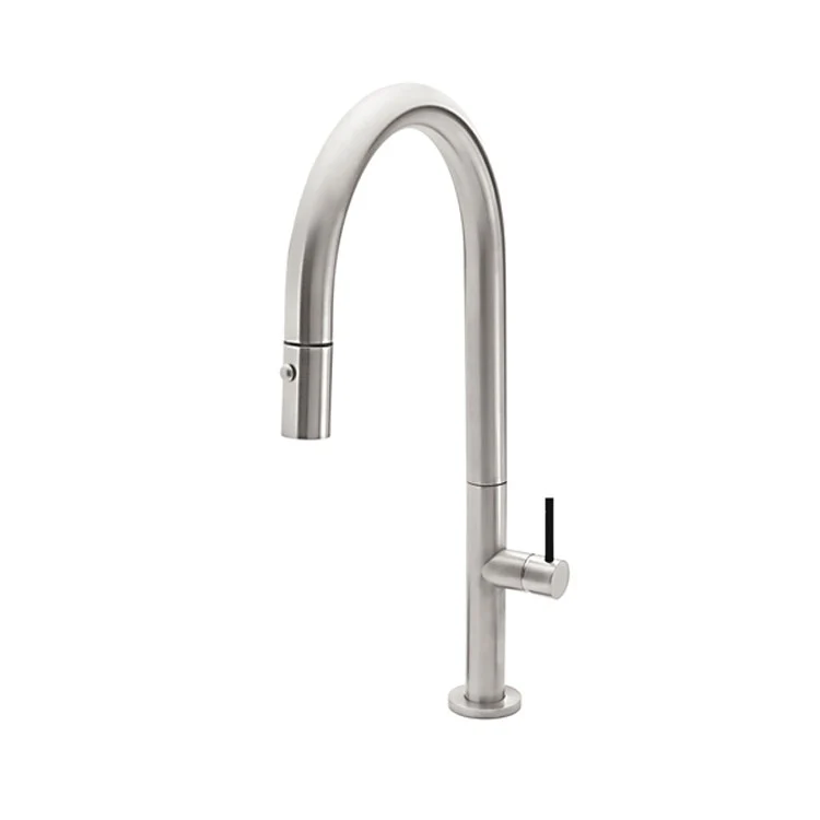 Kitchen Faucet Poetto 1 BSST Series Lever ADA Bella Terra Bronze Pull-Down High Arc Spout Height 10-11/16 Inch 1.8 Gallons per Minute - Frankwebs