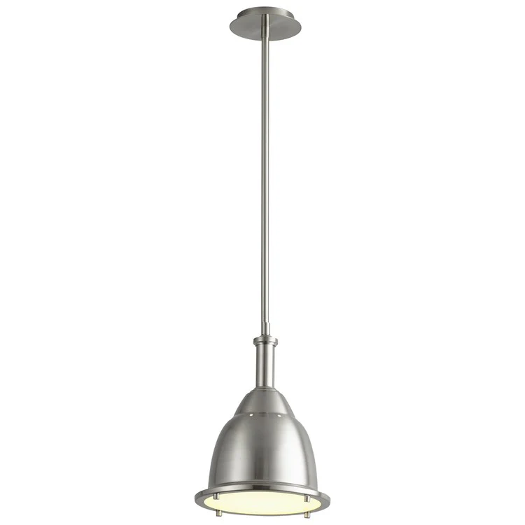 Ruvo Single-Light 24-Watt LED Pendant - Satin Nickel - Frankwebs