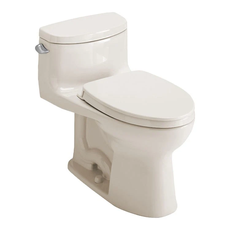 Toilet Supreme ll 1 Pieces Universal Height Washlet Ready Sedona Beige Elongated ADA 25-5/8 Inch 1.28 Gallons per Flush Left Hand Chrome Soft Close - Frankwebs