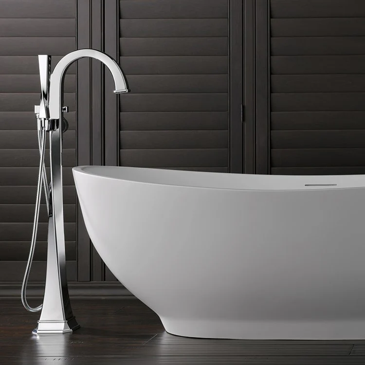 Virage Single Handle Freestanding Tub Filler with Handshower - Frankwebs
