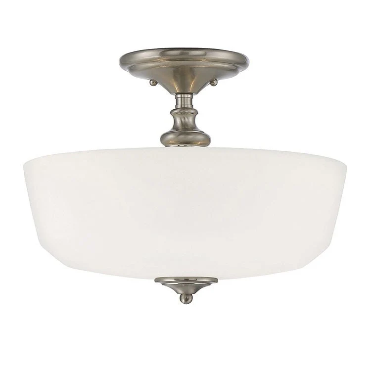 Melrose Two-Light Semi-Flush Mount Ceiling Fixture - Frankwebs