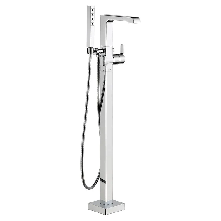 Ara Single Handle Freestanding Floor Mount Tub Filler with Handshower - Frankwebs