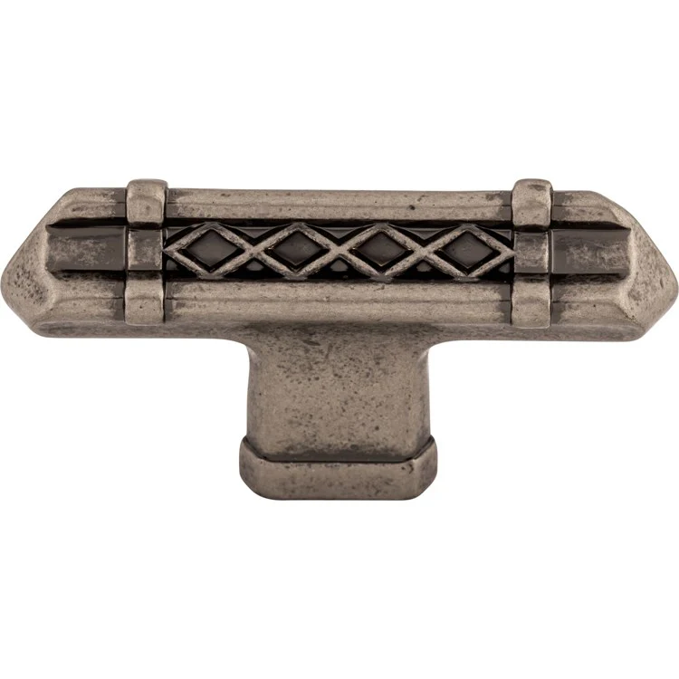 Knob Tower Bridge T-Handle for Decorative Hardware Brushed Satin Nickel Zinc Alloy 2-5/8 Inch - Frankwebs