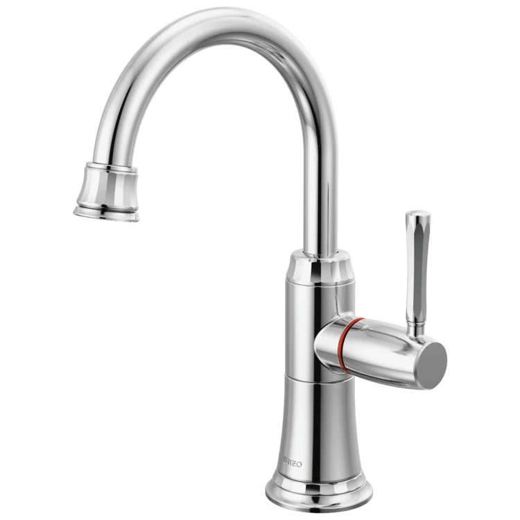 Beverage Faucet Tulham Instant Hot 1 Lever ADA Polished Chrome Arc 360 Degree Swivel - Frankwebs