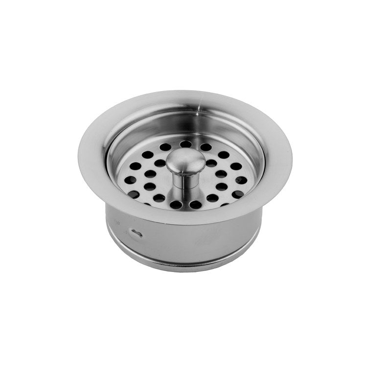 Disposal Flange with Strainer Polished Chrome 3-1/2 Inch Brass for Continuous Feed Disposals 1-3/4 Inch - Frankwebs