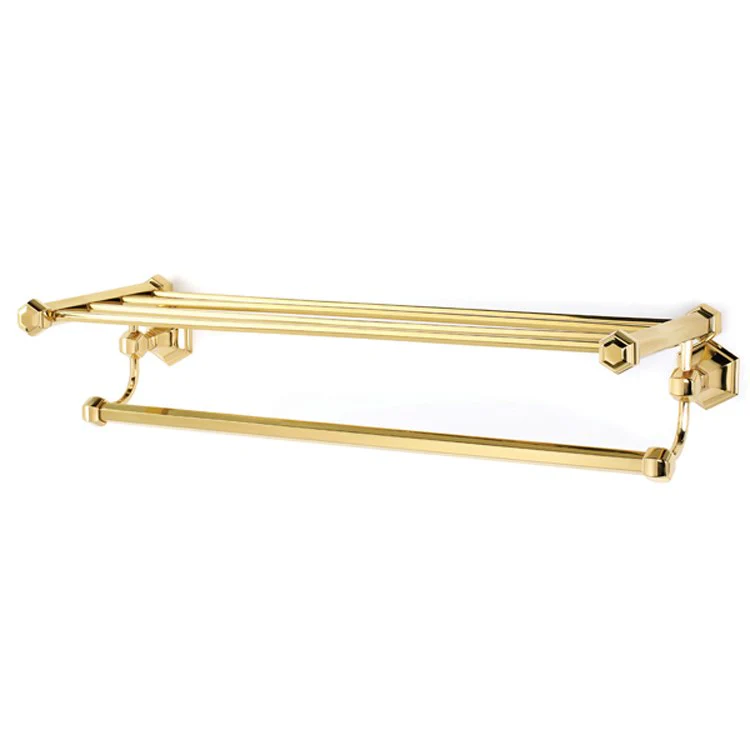 Towel Rack Nicole Bath Polished Chrome 24 Inch Brass 9-3/8 Inch Concealed Wall Mount - Frankwebs