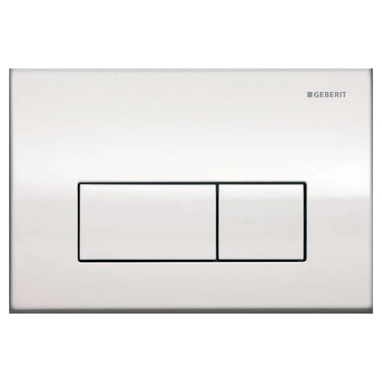 Actuator Plate Kappa Wall Mount Dual Flush 8-2/5 x 5-3/5 Inch Polished Chrome Metal - Frankwebs