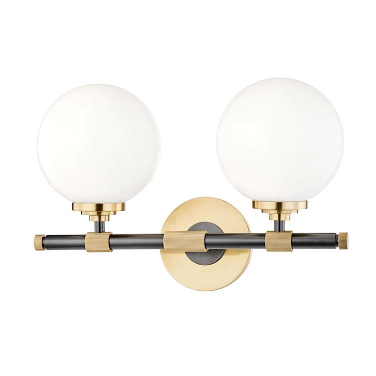 Bowery Two-Light Bathroom Vanity Fixture by Mark D. Sikes - Frankwebs
