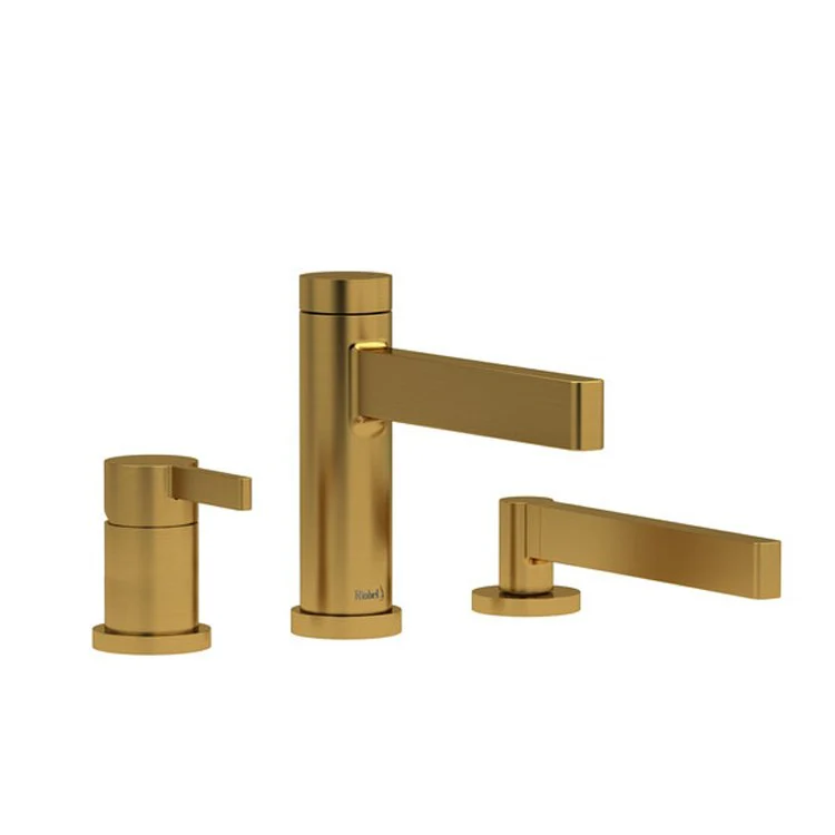 Tub Filler Trim Paradox Deck Mount 3 Piece Type P 1 Lever Brushed Gold ADA - Frankwebs