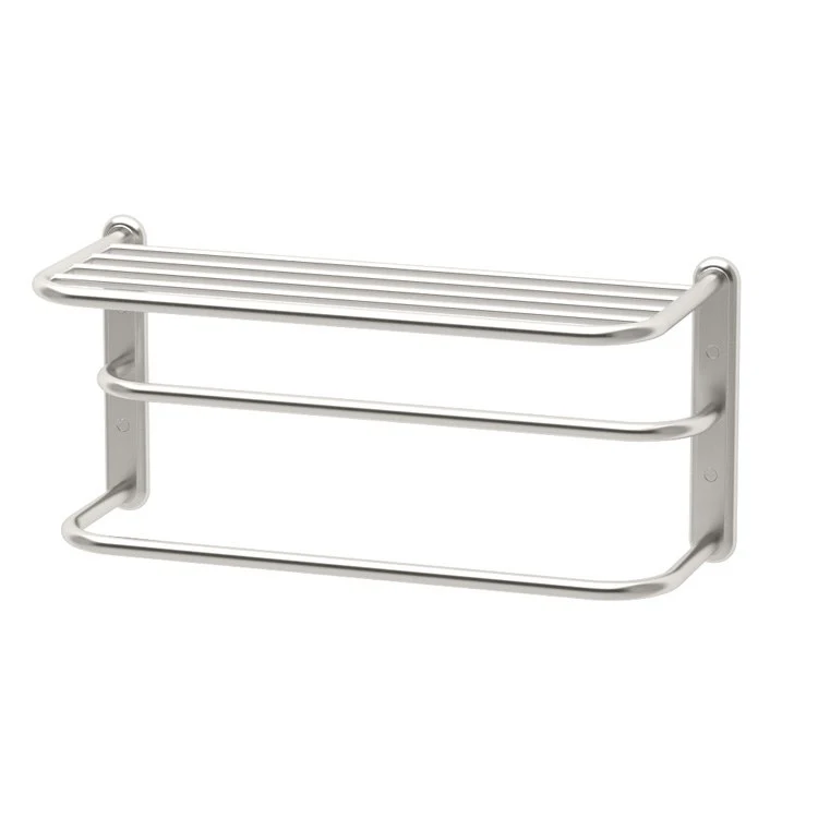 Towel Rack Spa Rack Satin Nickel Metal 21.625 Inch - Frankwebs